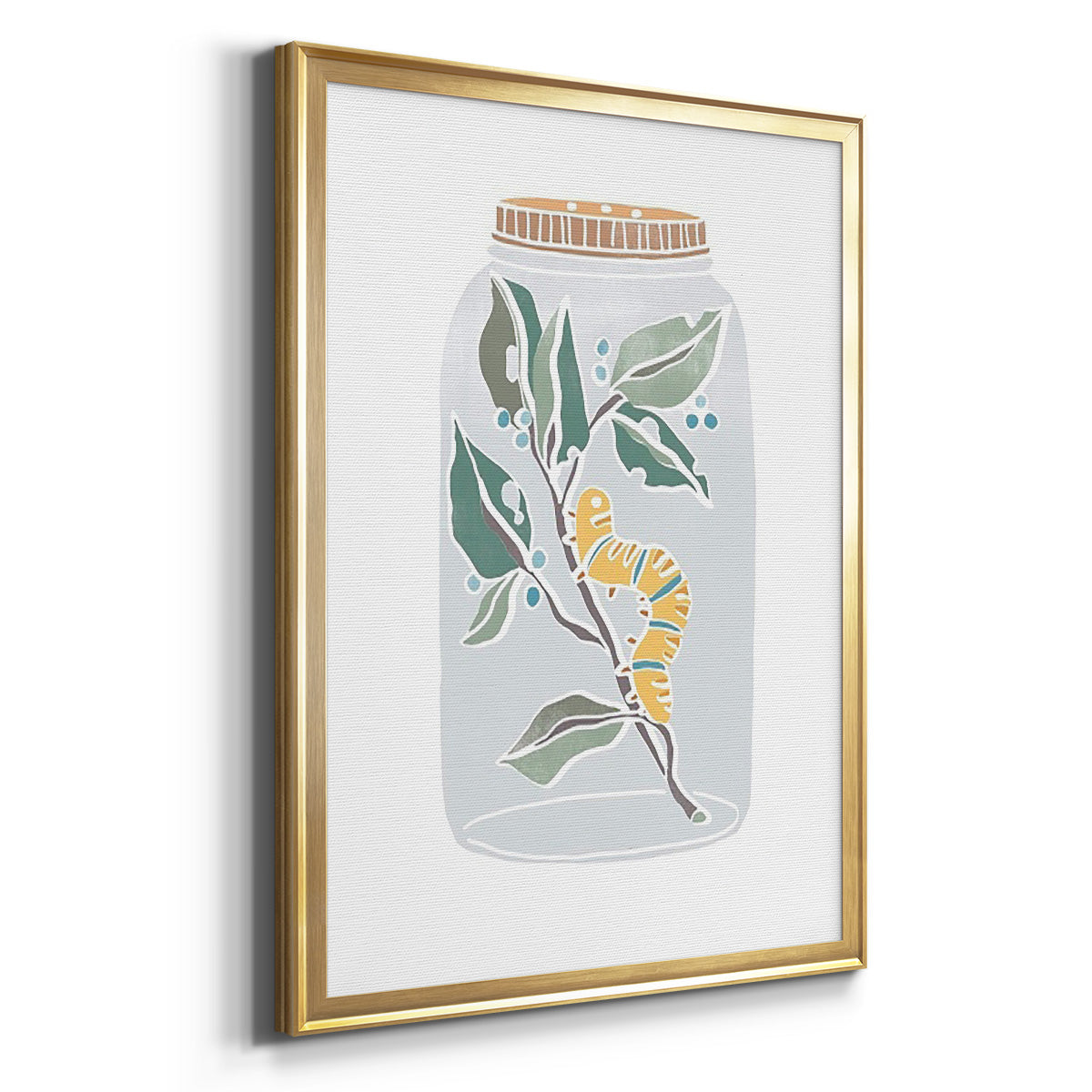 Nature Jar I - Modern Framed Canvas Print