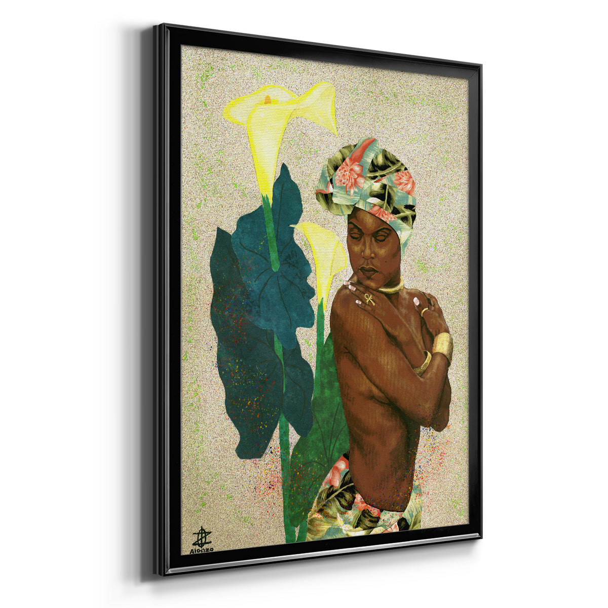 Woman Strong II - Modern Framed Canvas Print