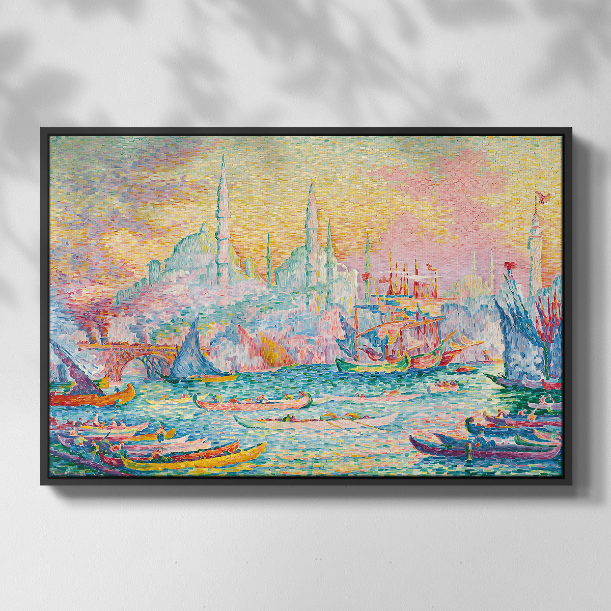 The Golden Horn, Constantinople, 1907 - Floater Framed Canvas Print