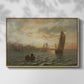 View from the Oslofjord, 1866 - Floater Framed Canvas Print