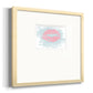 XOXO in Color Premium Framed Print Double Matboard