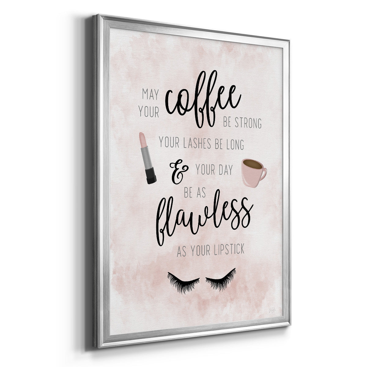 May Your Coffee Be Strong - Modern Framed Canvas Print