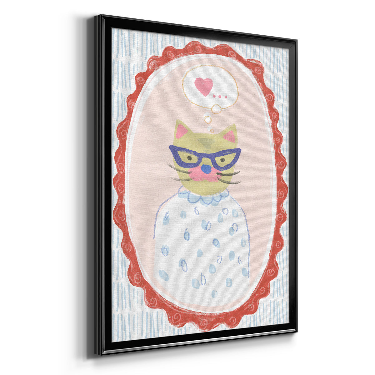 Cameo Characters Collection B - Modern Framed Canvas Print