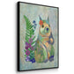 Fantastic Florals Owl - Framed Premium Gallery Wrapped Canvas L Frame 3 Piece Set - Ready to Hang