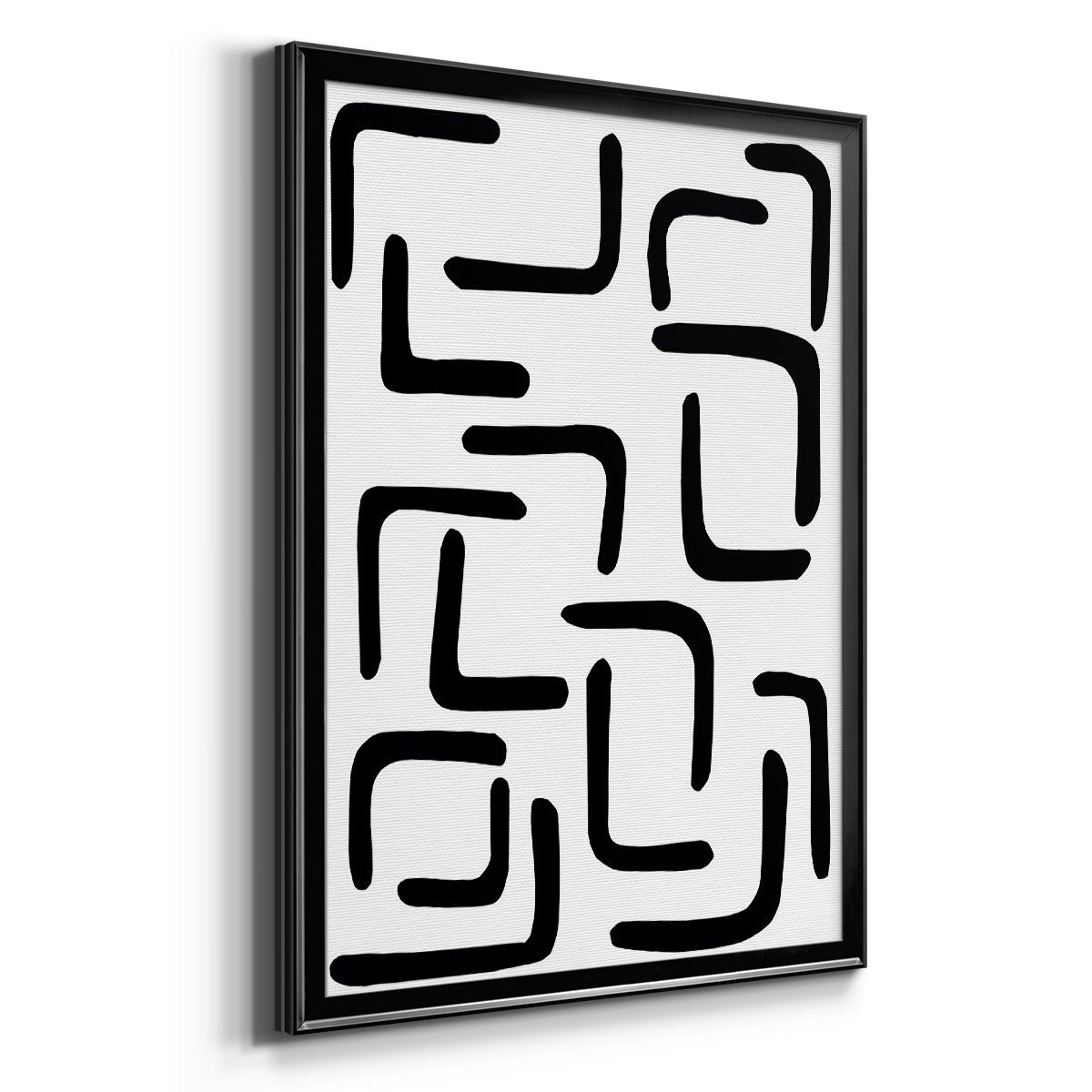Shuffle III - Modern Framed Canvas Print