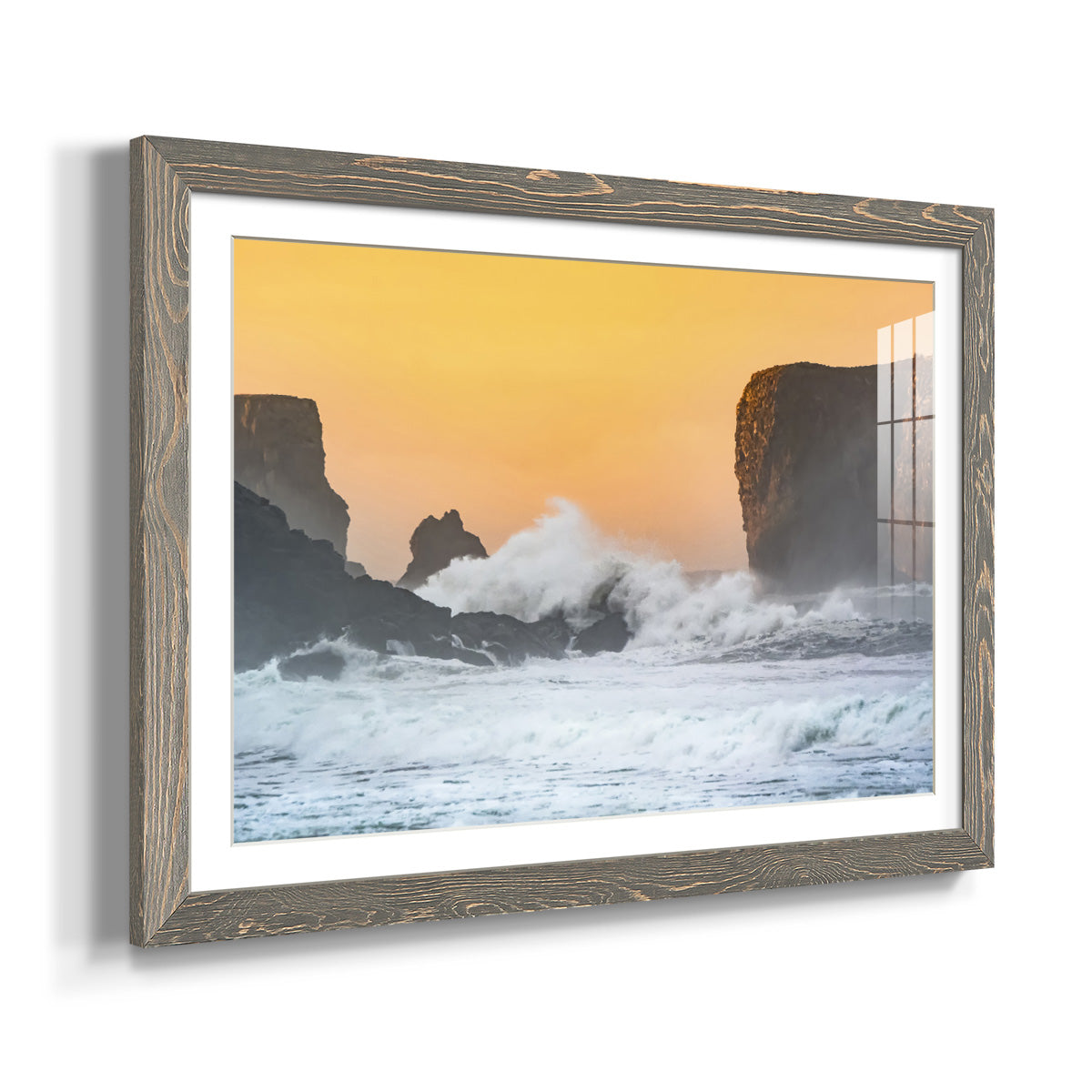 Spray - Barnwood Framed Art Print