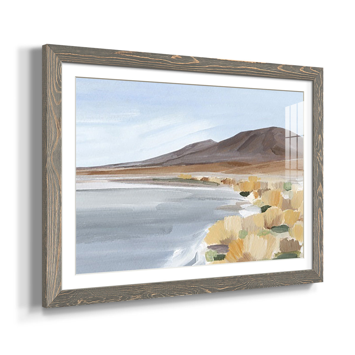 Desert Oasis Study I - Barnwood Framed Art Print