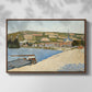 The Riverbank, Les Andelys, 1886 - Floater Framed Canvas Print