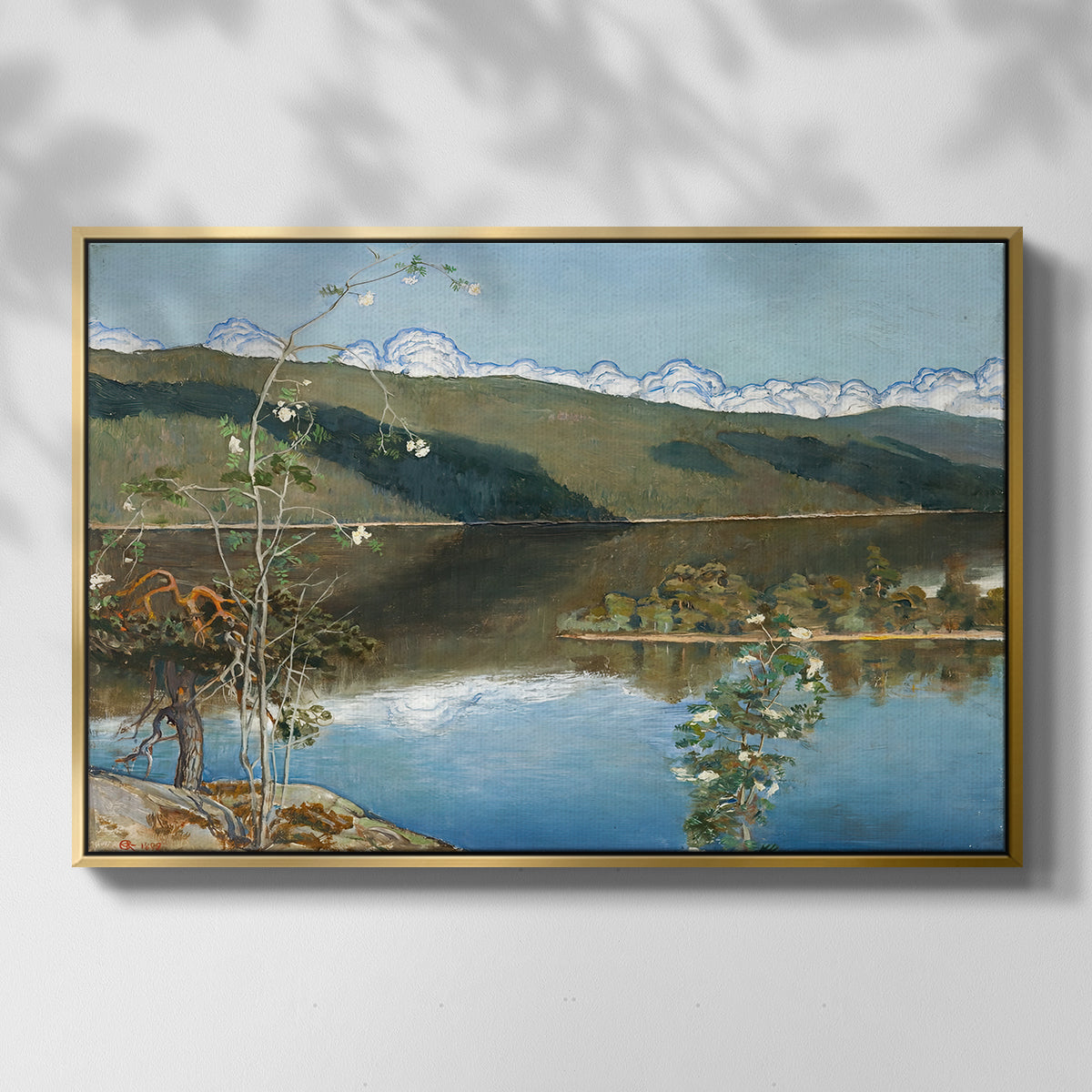 Thunderclouds on the Horizon, 1897 - Floater Framed Canvas Print