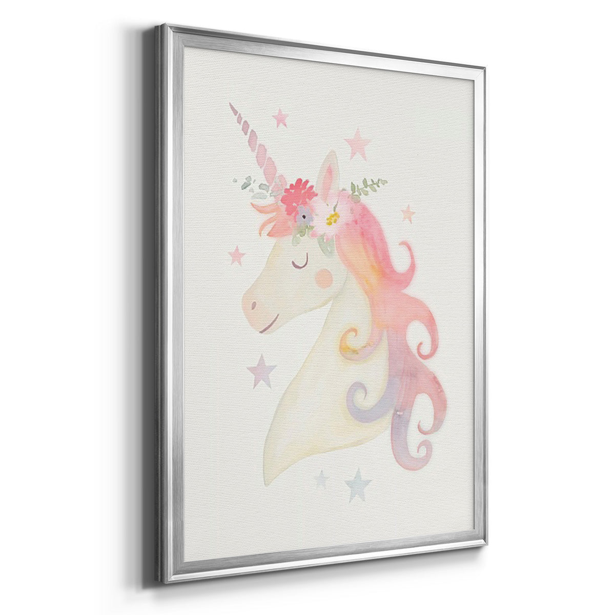 Sweet Unicorn I - Modern Framed Canvas Print