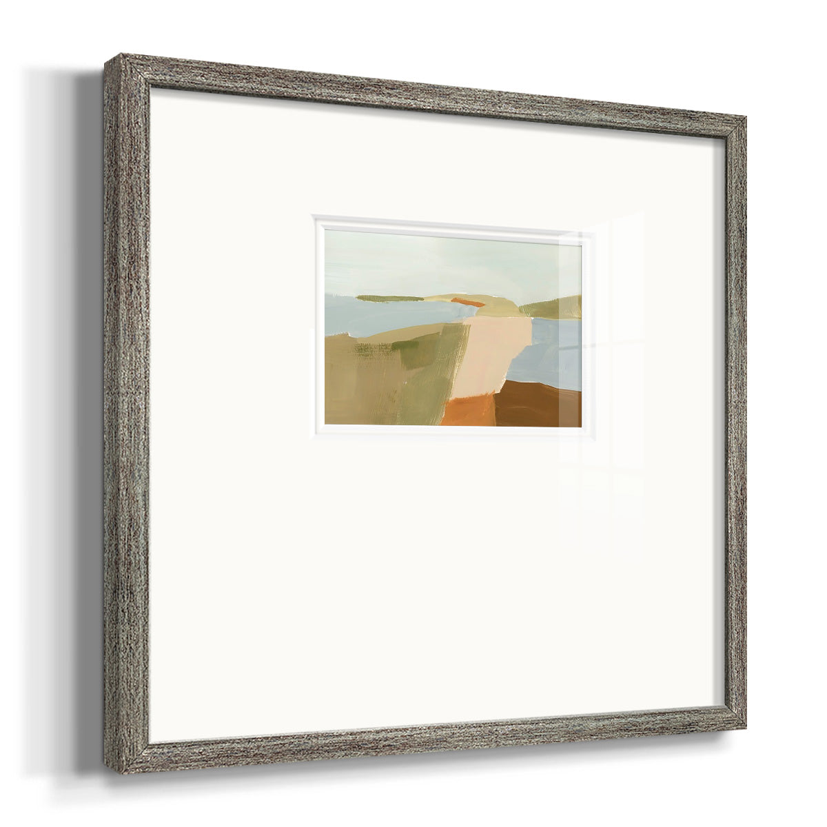 Stacked Landscape II Premium Framed Print Double Matboard