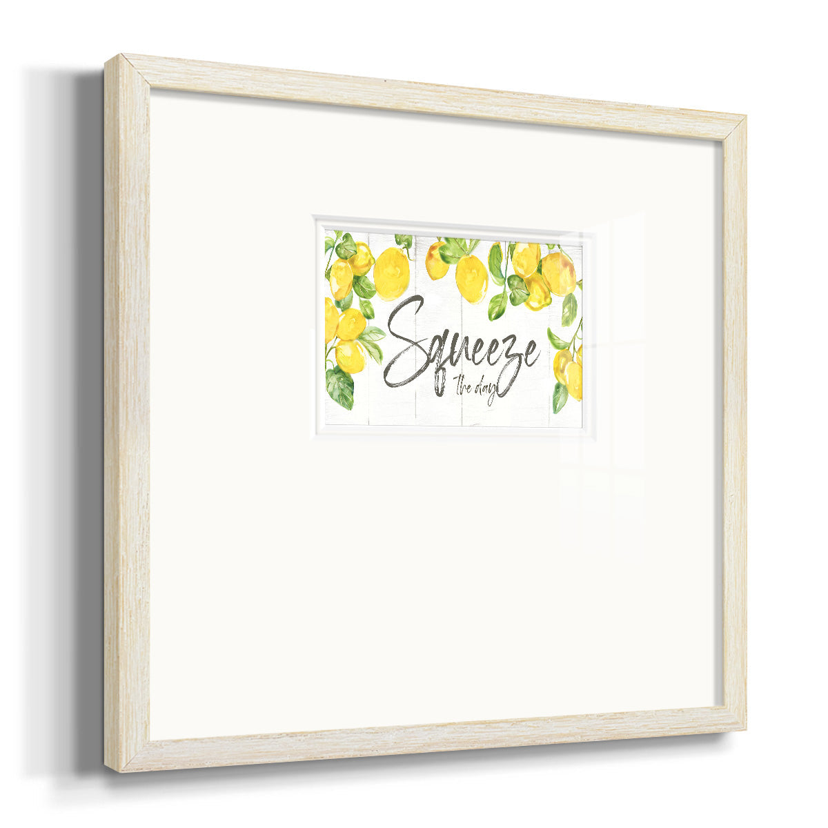 Lemon Squeeze Premium Framed Print Double Matboard