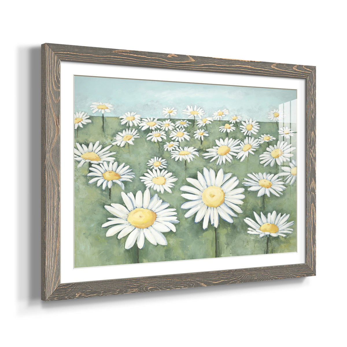 Field of Flowers - Barnwood Framed Art Print