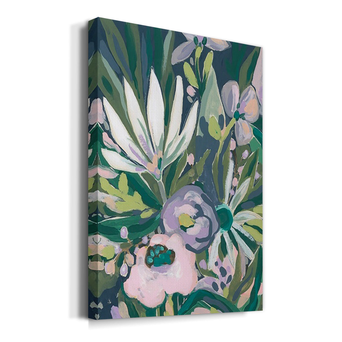 Purple Jungle Garden I Premium Gallery Wrapped Canvas - Ready to Hang