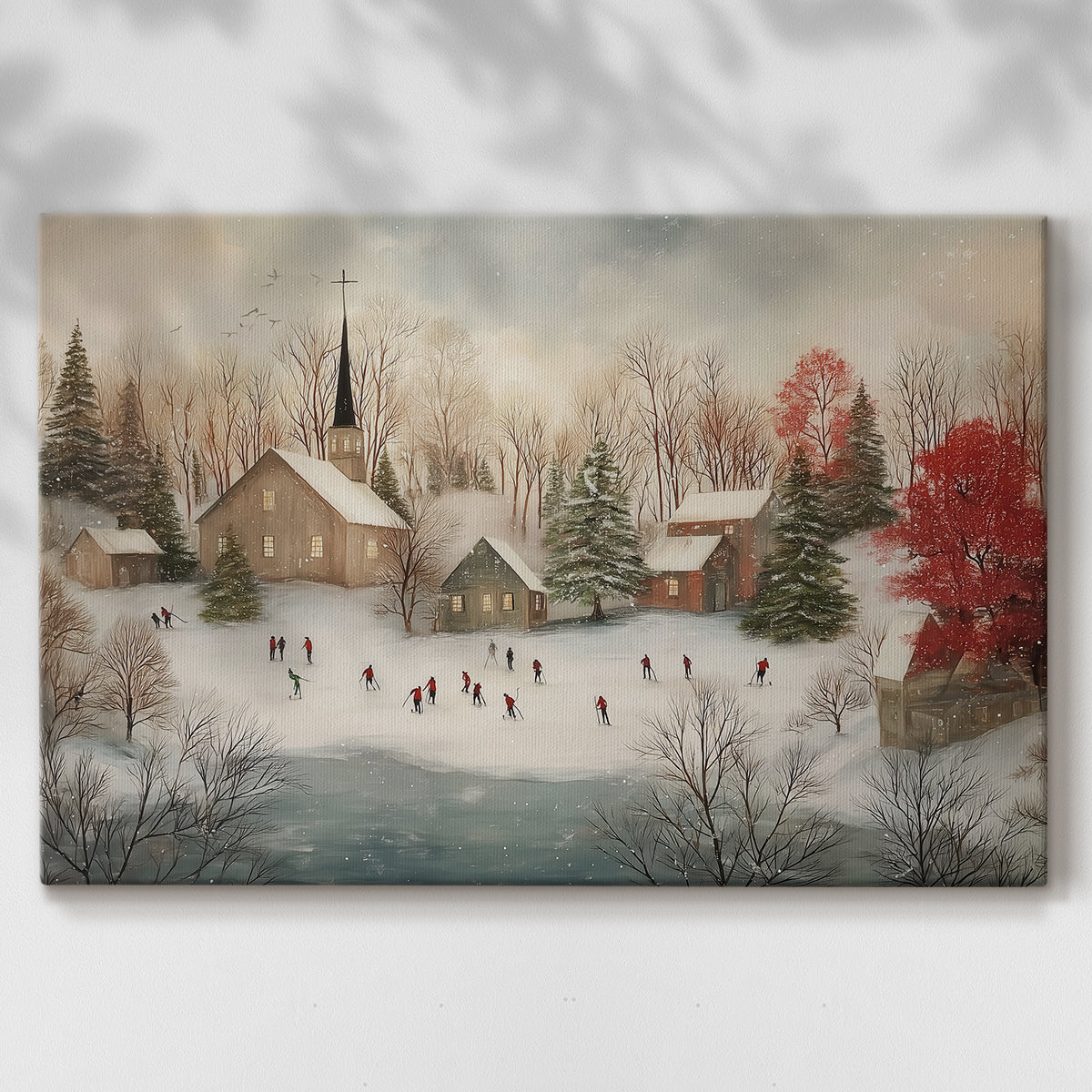 Gilded Serenade of Sleigh - Canvas Art Print