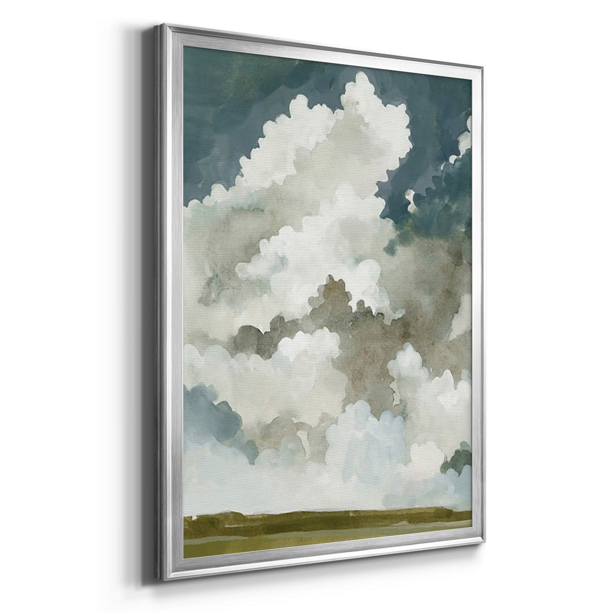 Vast Neutral Sky I - Modern Framed Canvas Print