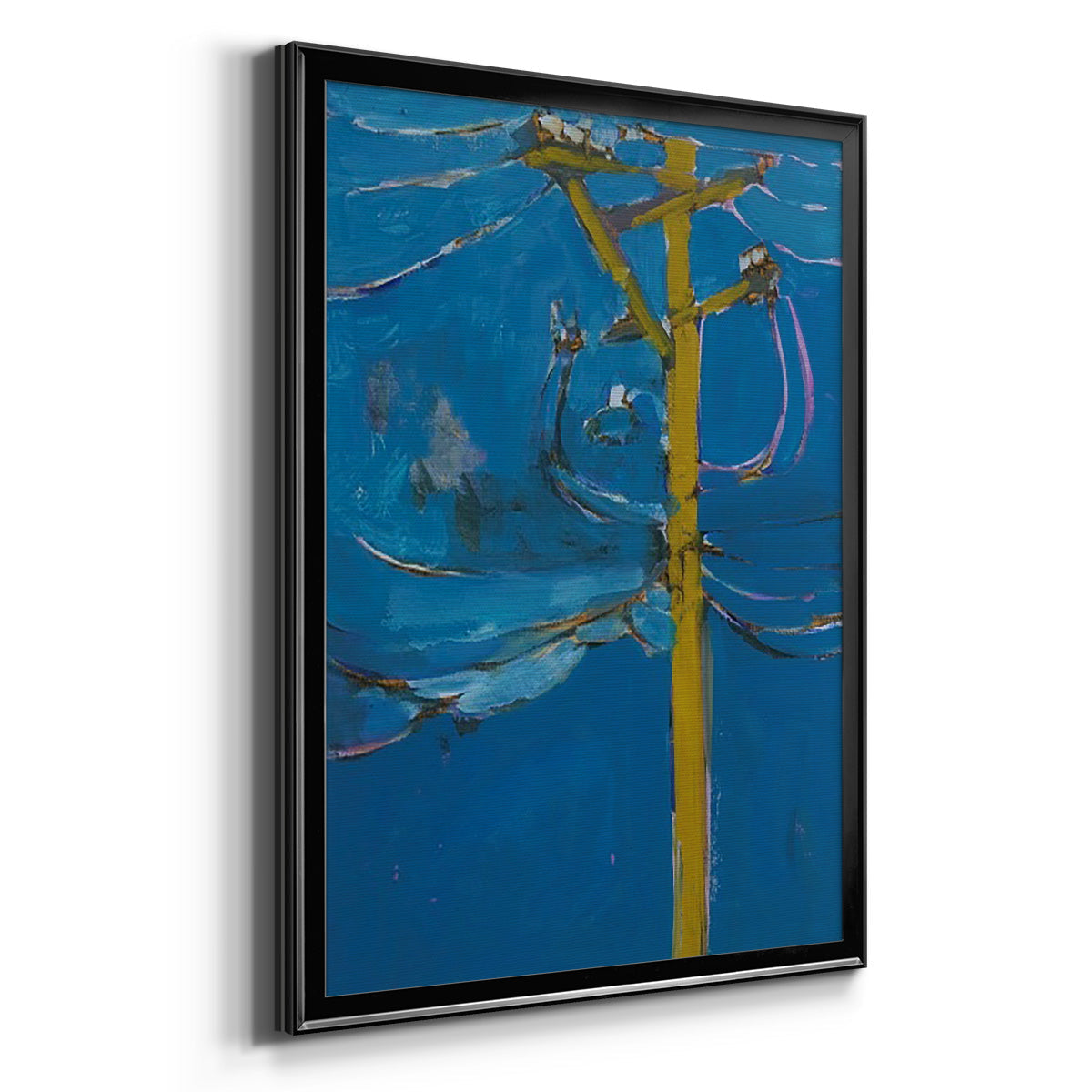 Wires IV - Modern Framed Canvas Print