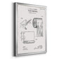 Toilet Paper Patent I - Modern Framed Canvas Print