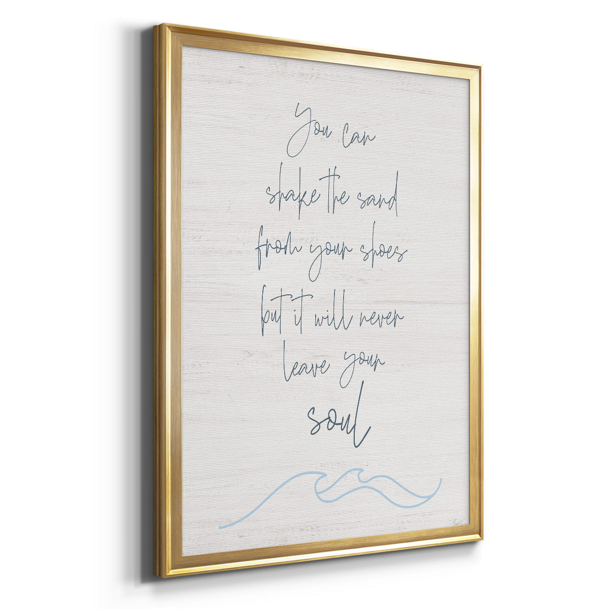 Shake the Sand - Modern Framed Canvas Print