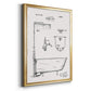 Vintage Bath I - Modern Framed Canvas Print
