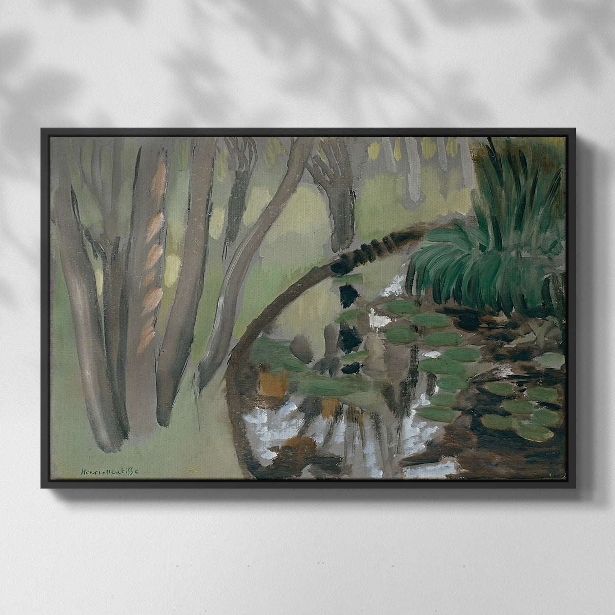The Stream, Maintenon, 1918 - Floater Framed Canvas Print