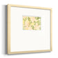 Verdant Floral Abstract I Premium Framed Print Double Matboard