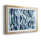 True Blue Wave II - Modern Framed Art Print