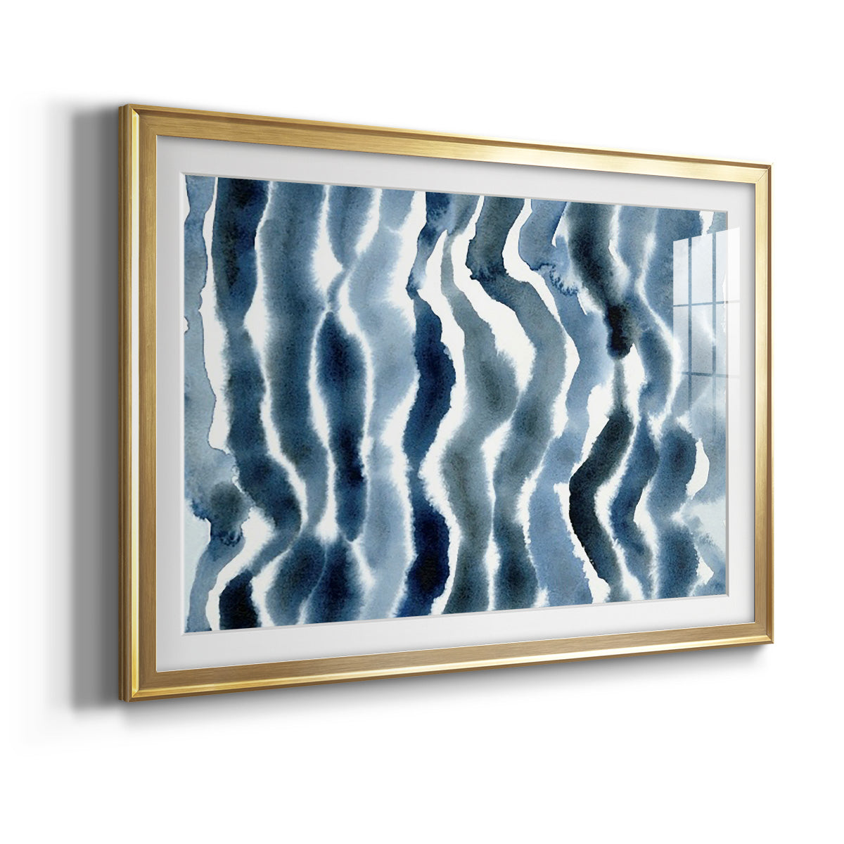 True Blue Wave II - Modern Framed Art Print