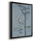 Wires VI - Modern Framed Canvas Print