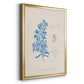 Blue Marine Algae VI - Modern Framed Canvas Print