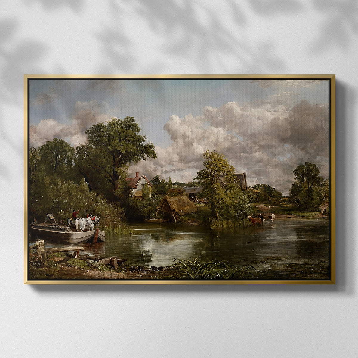 The White Horse, 1819 - Floater Framed Canvas Print