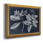 Foliage on Navy IV Premium Framed Canvas- Ready to Hang