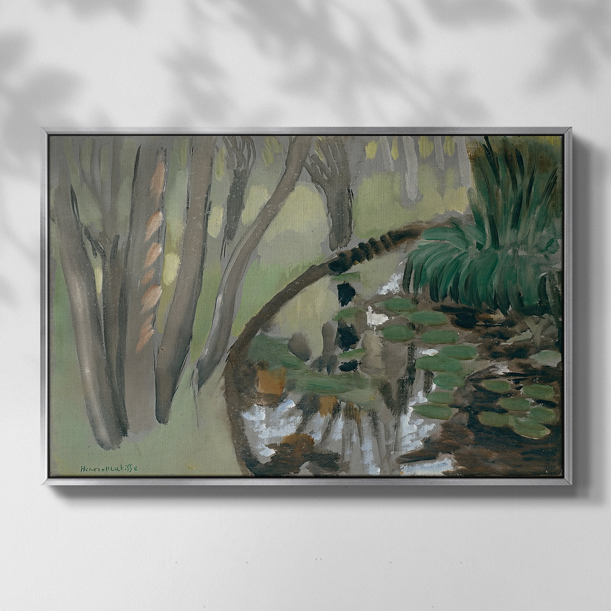 The Stream, Maintenon, 1918 - Floater Framed Canvas Print
