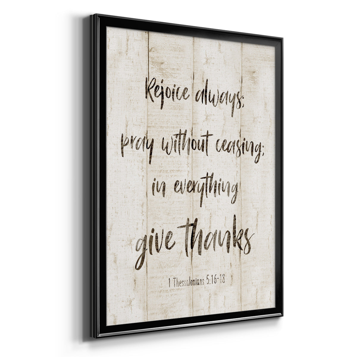 Rejoice Always - Modern Framed Canvas Print