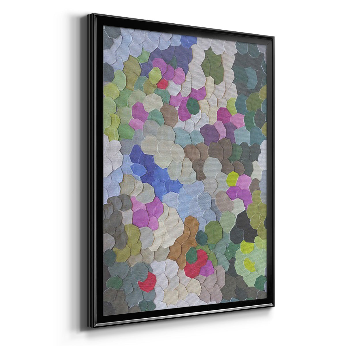 Monaco Hill Garden - Modern Framed Canvas Print