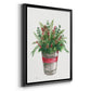Winter Greens - Modern Framed Canvas Print
