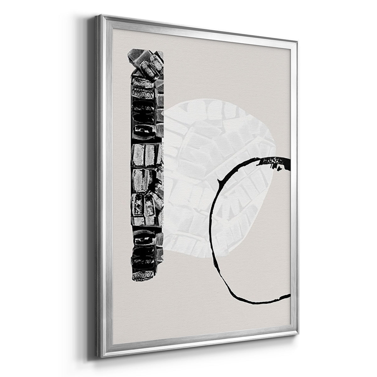 Zen Shapes I - Modern Framed Canvas Print