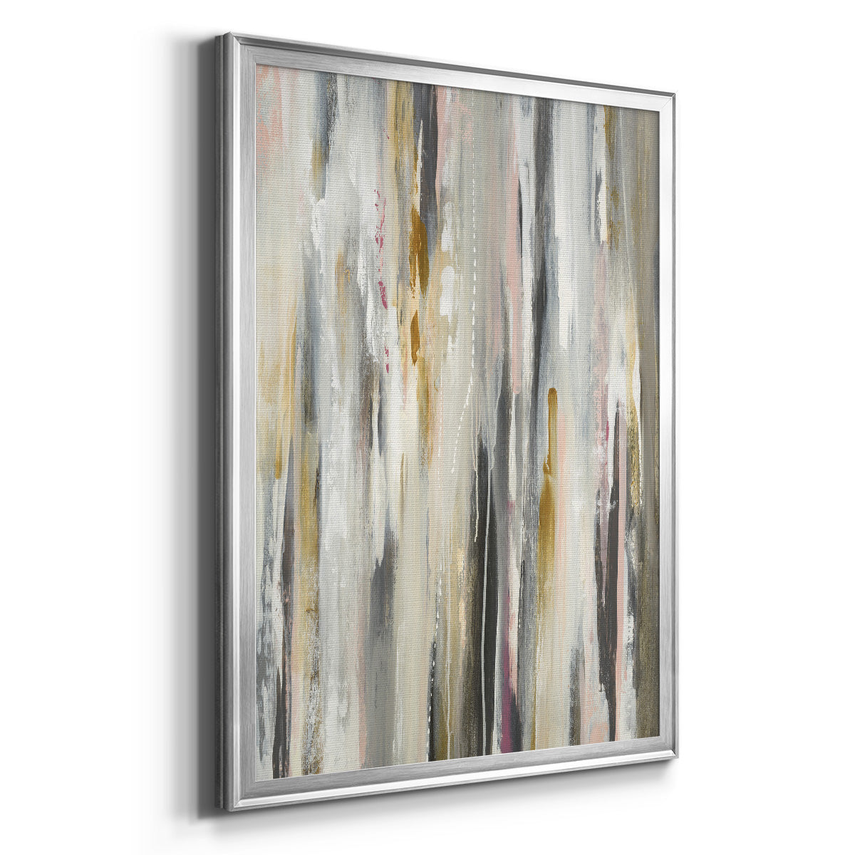 Color Ripple - Modern Framed Canvas Print