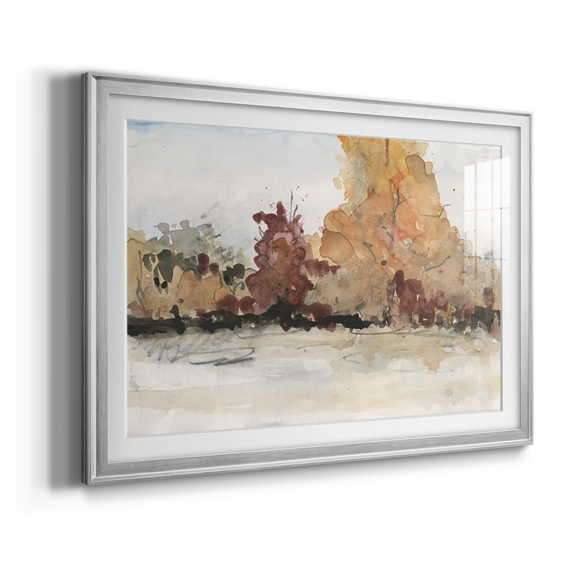 The Autumn View II - Modern Framed Art Print