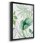 Tropical Palm Chorus II - Modern Framed Canvas Print