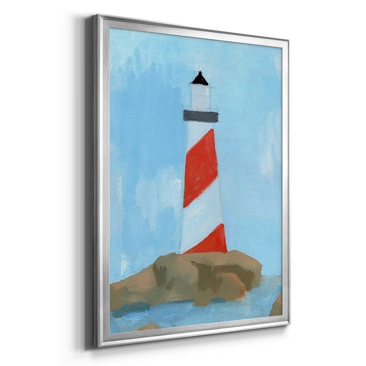 Lookout Point I - Modern Framed Canvas Print