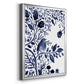 Indigo Song I - Modern Framed Canvas Print