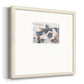 Blue Abstract Premium Framed Print Double Matboard