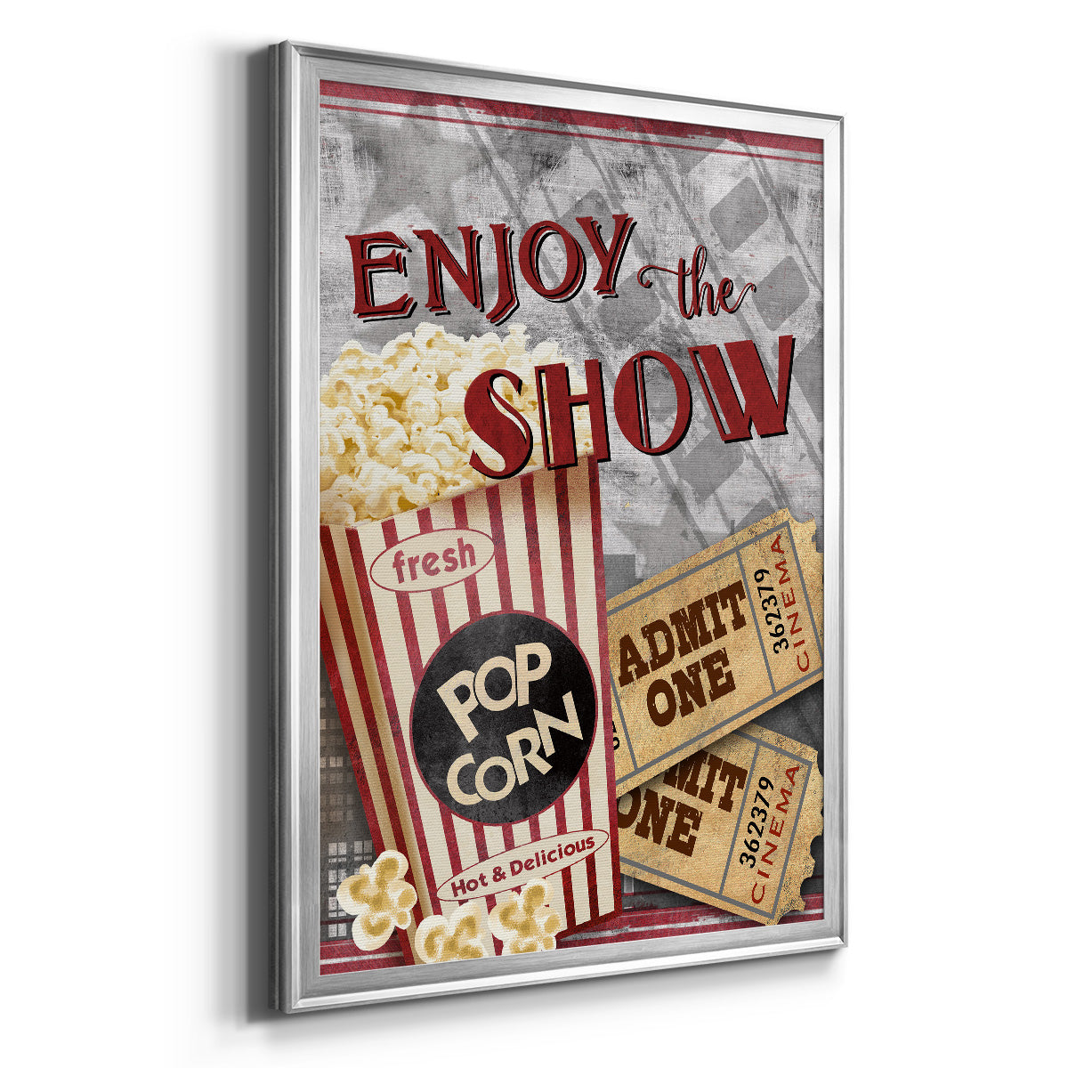 Movie Night I - Modern Framed Canvas Print