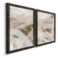 Earthtone Swipe I - Premium Framed Canvas 2 Piece Set - Ready to Hang