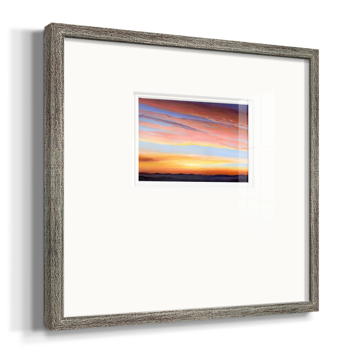 Ignited Dusk III Premium Framed Print Double Matboard