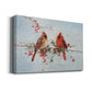 Cardinals in Winter - Premium Gallery Wrapped Canvas  - Ready to Hang