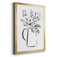 Sketchy Bouquet I - Modern Framed Canvas Print