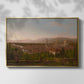 View of Florence from San Miniato, 1837 - Floater Framed Canvas Print