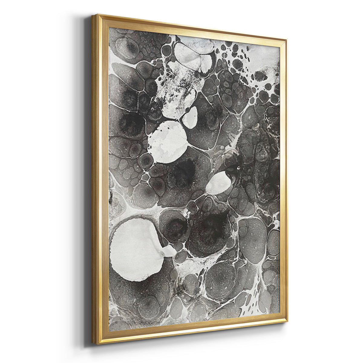 Marbling IV - Modern Framed Canvas Print